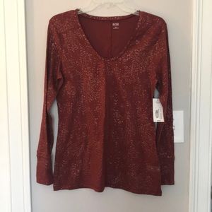 Metallic Gold Detail Shirt